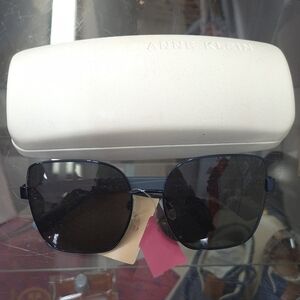 Anne Klein Black Sunglasses with Case